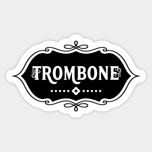 Trombone Emblem Sticker